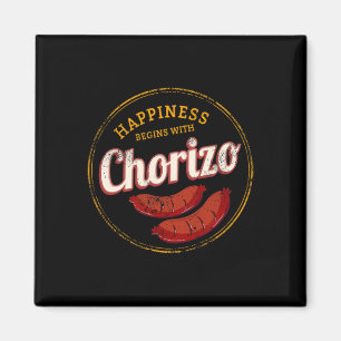 Imán Chorizo Retro Salchicha Vintage Bbq Gourmet Byrbec