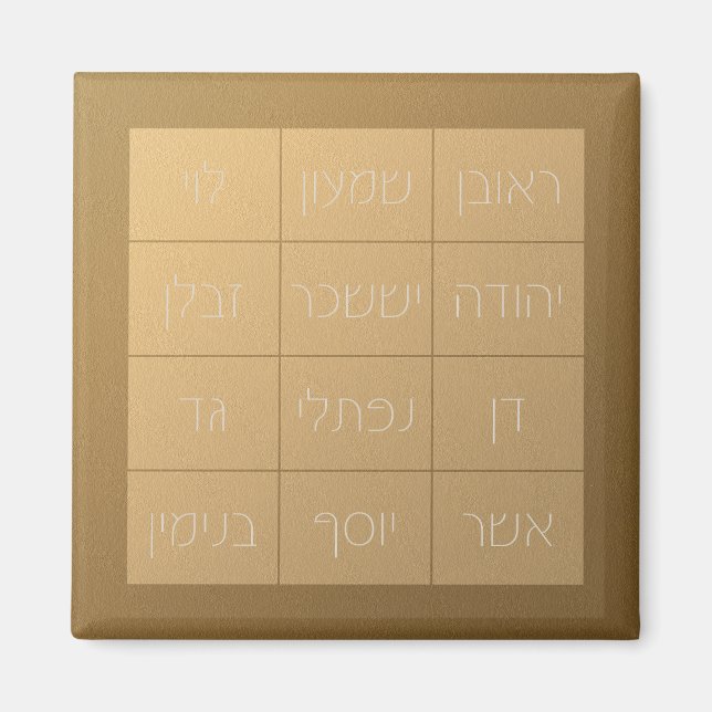 Imán Choshen Mishpat the Biblical Priestly Breastplate (Frente)