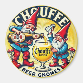 Imán Chouffe Beer Gnomes Theme Design
