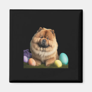Imán Chow Chow Easter Funny Dog Easter Day Costume