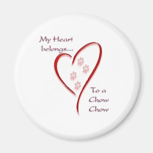 Imán Chow Chow Heart Pertenece