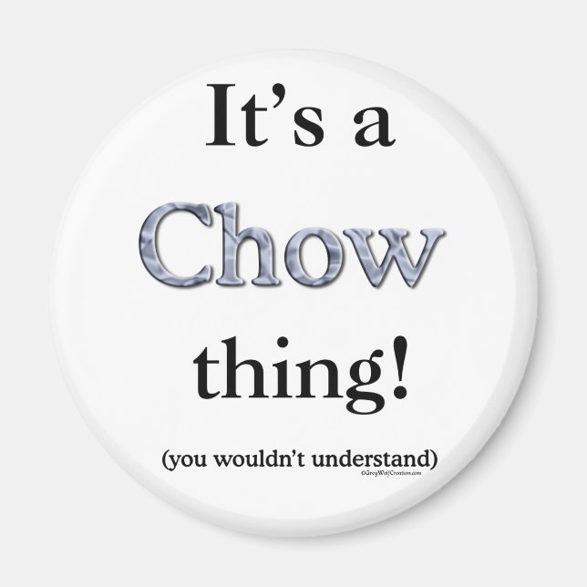 Imán Chow Chow Thing (Frente)