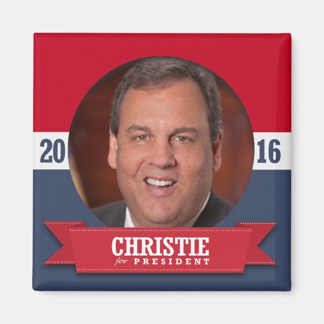IMÁN CHRIS CHRISTIE 2016 (Frente)