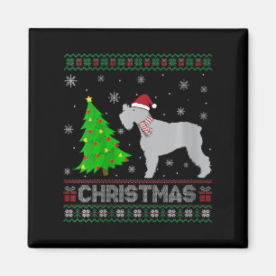 Imán Chris Feo Ilumina árbol de navidad de Schnauzer pa
