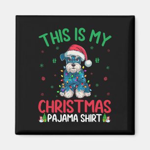 Imán Chris Perro Schnauzer en miniatura del árbol de na