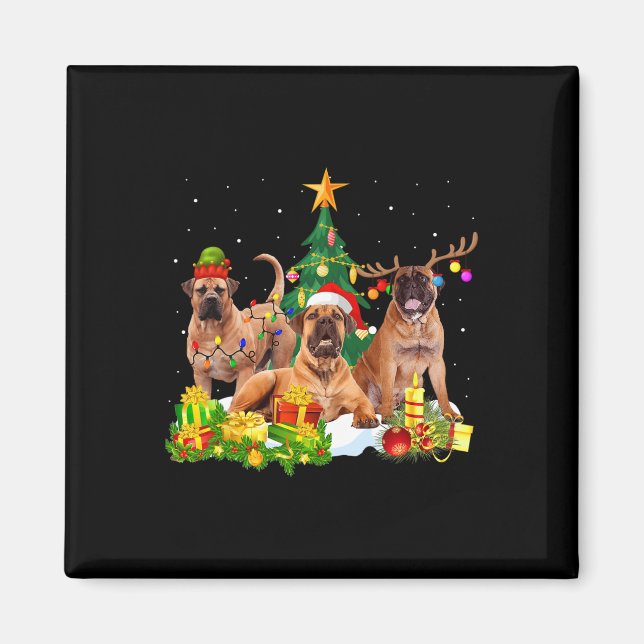 Imán Chris, un reno gorgoso de perro en Santa Inglaterr (Frente)