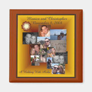 Imán Chris y Monica Collage Magnet