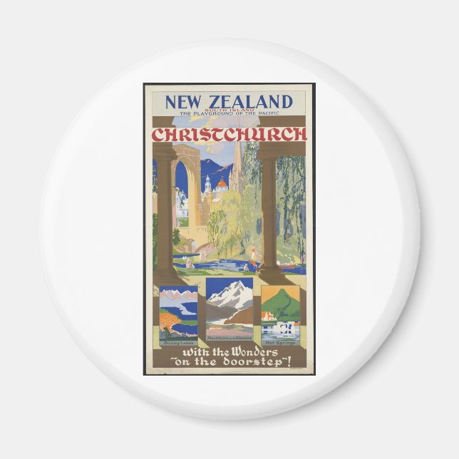 Imán Christchurch de Nueva Zelandia (Frente)