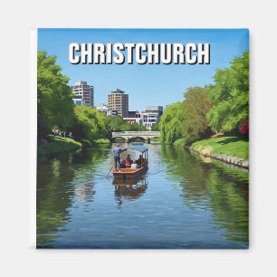 Imán Christchurch New Zealand Avon River Punting