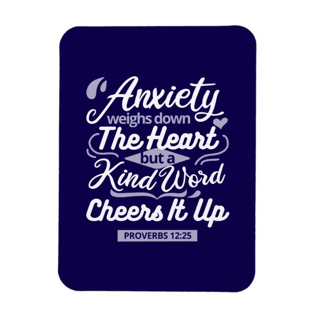 Imán Christian Encouragement Quote – Anxiety & Kindness (Vertical)