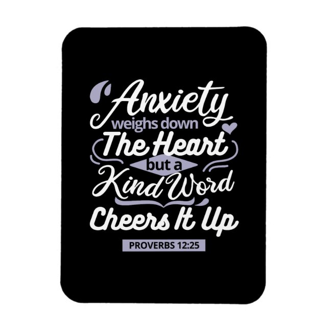 Imán Christian Encouragement Quote – Anxiety & Kindness (Vertical)
