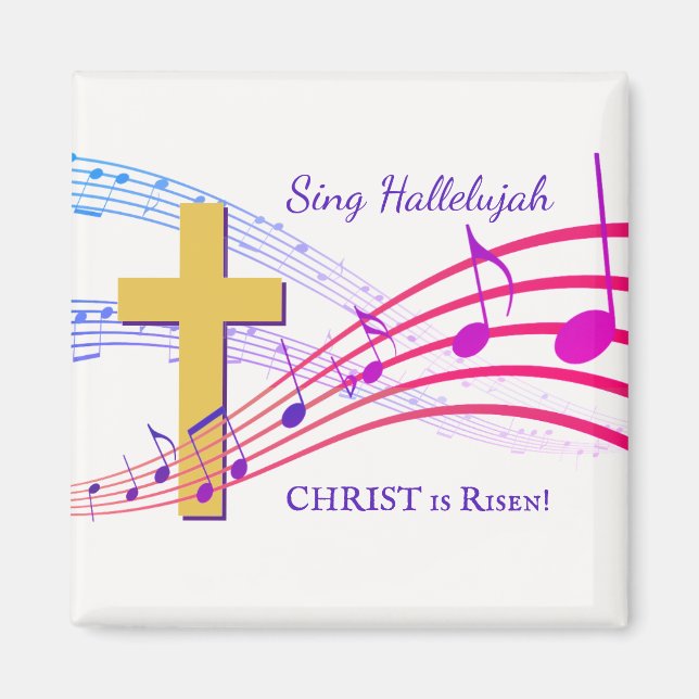 Imán Christian HALLELUJAH CHRIST ES LA Pascua RISEN (Frente)