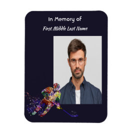 Imán Christian Memorial Keepsake Hockey Player Sport