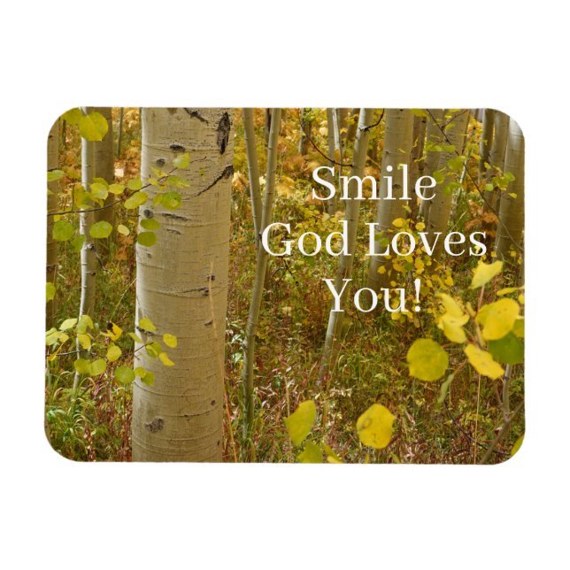 Imán Christian Smile God Loves You (Horizontal)