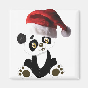 Imán christmas baby panda bear