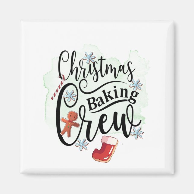 Imán Christmas Baking Crew (Frente)