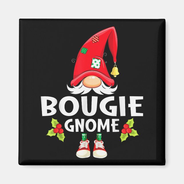 Imán Christmas Bougie Gnome X-mas Family Matching  (Frente)