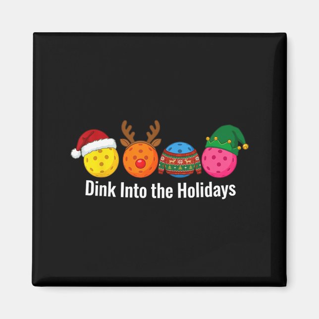 Imán Christmas Ckleball Santa Reindeer Elf Ugly Xmas Sw (Frente)