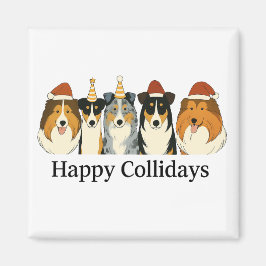 Imán Christmas Collie Magnet 