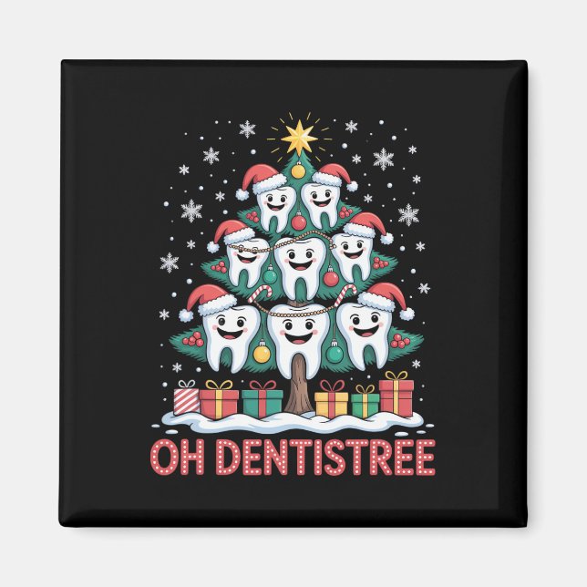 Imán Christmas Dental Squad Oh Dentistree  (Frente)
