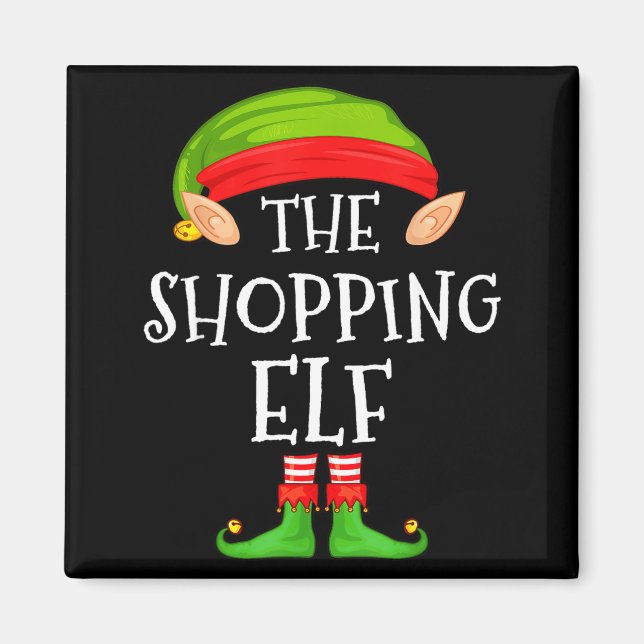 Imán Christmas Elf Matching Family Pajama, The Shopng E (Frente)