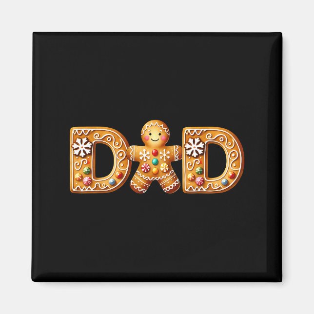 Imán Christmas Gingerbread Matching Family Party Xmas P (Frente)