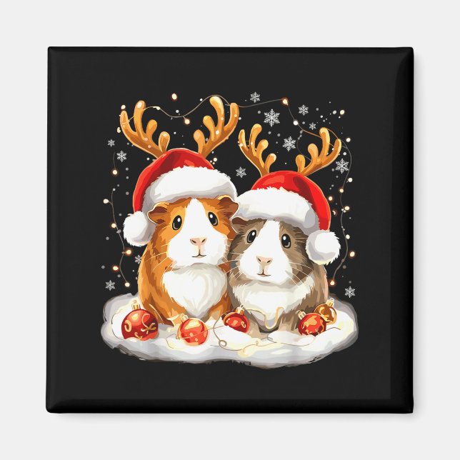 Imán Christmas Guinea G Reindeer Xmas  (Frente)