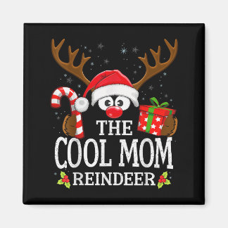Imán Christmas Matching The Cool Mom Reindeer Family 