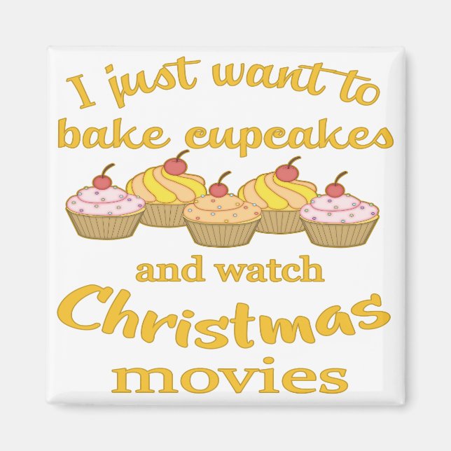 Imán Christmas Movies and Baking (Frente)