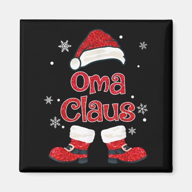 Imán Christmas Oma Claus Grandmother Aunt Mother Daught (Frente)