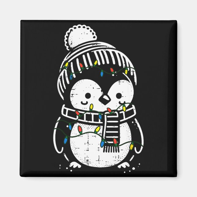 Imán Christmas Penguin F Cute Xmas Boys Girls Kids Todd (Frente)