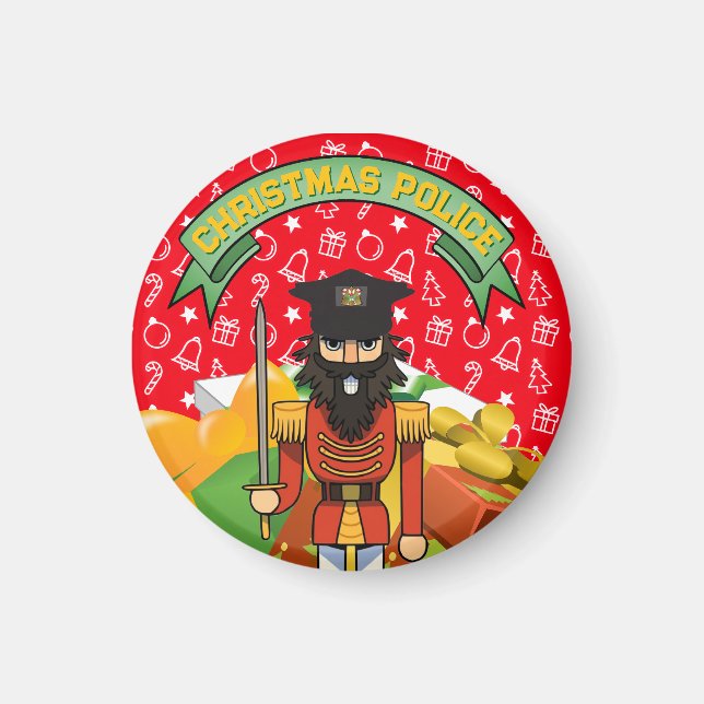 Imán 🎄 Christmas Police  Funny Holiday Magnet (Frente)