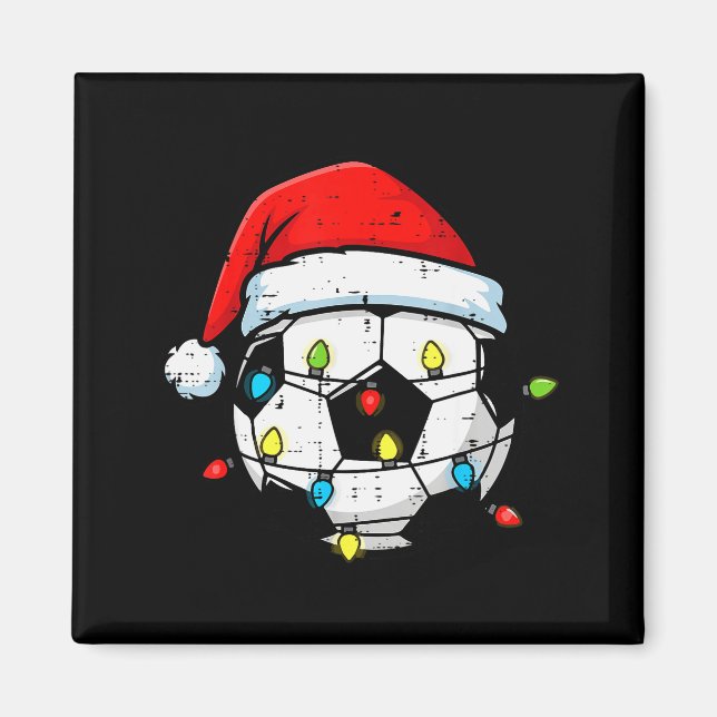 Imán Christmas Soccer Ball Santa Xmas Football Srt Men  (Frente)