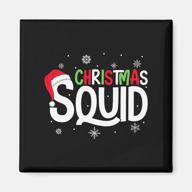 Imán Christmas Squad Matching Family Group Santa Elf Xm (Frente)