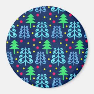 Imán Christmas Trees Pattern