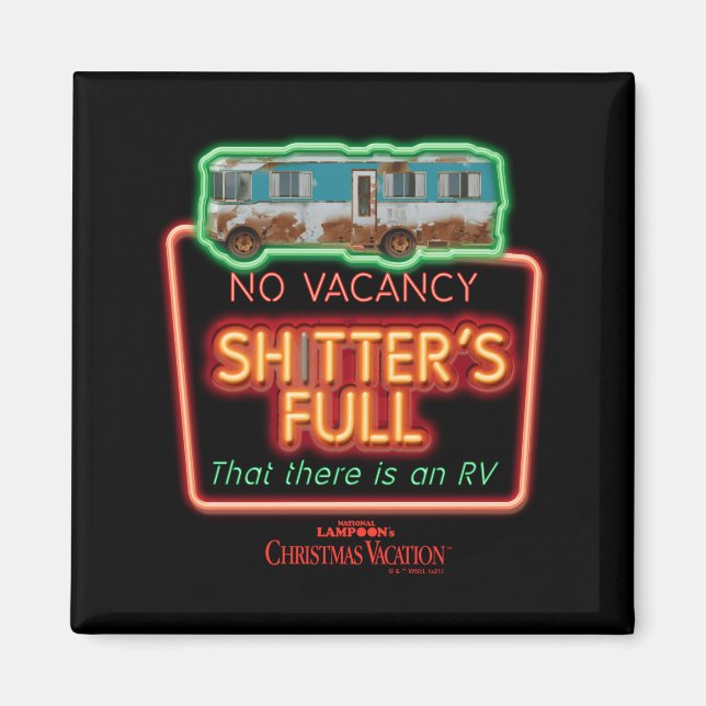 Imán Christmas Vacation Ters Full Neon Sign  (Frente)