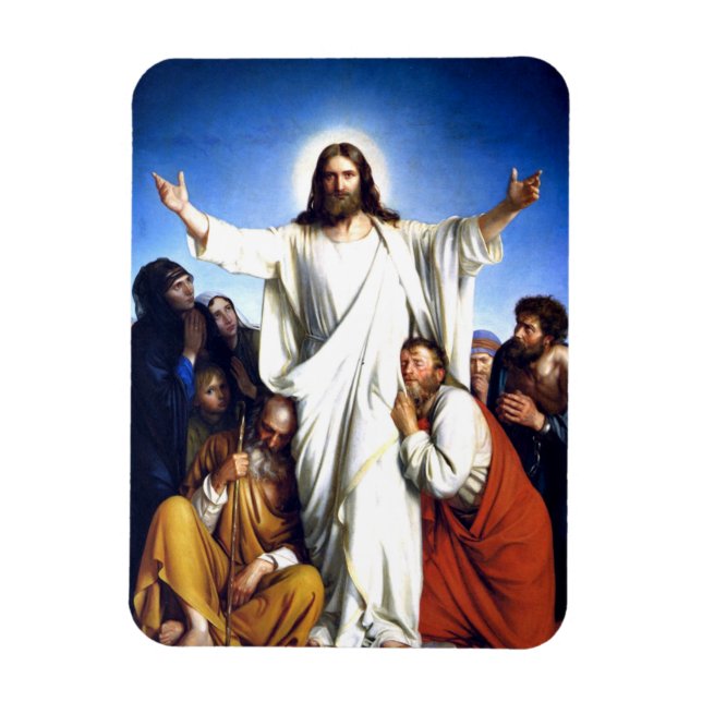 Imán Christus Consolator por Carl Bloch (Vertical)