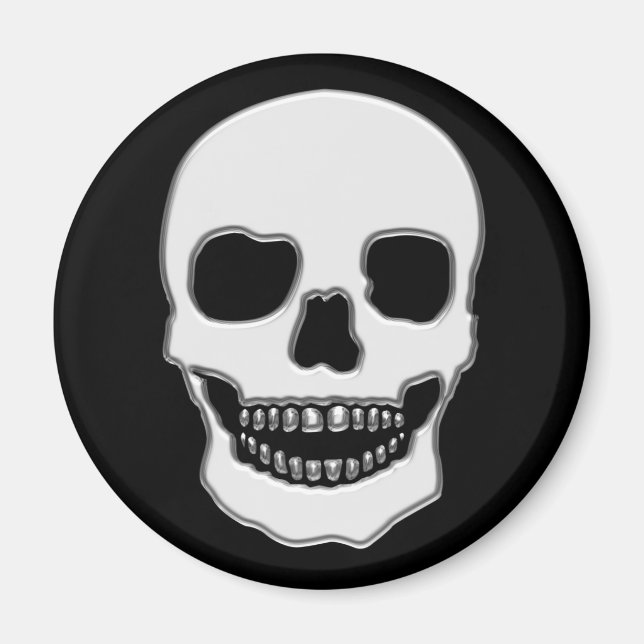 IMÁN CHROME SKULL (Frente)