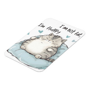 Imán Chubby Cat Chill Vibes