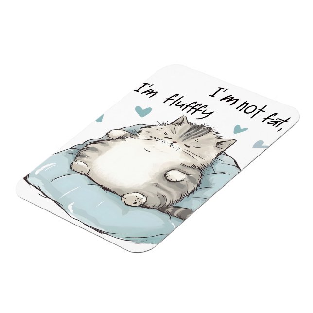 Imán Chubby Cat Chill Vibes (Lado Izquierdo)