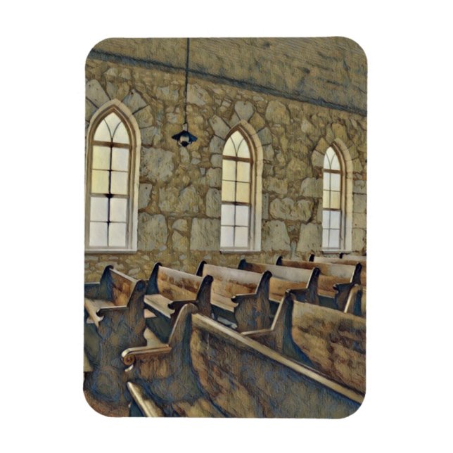 Imán Church Pew Magnet (Vertical)