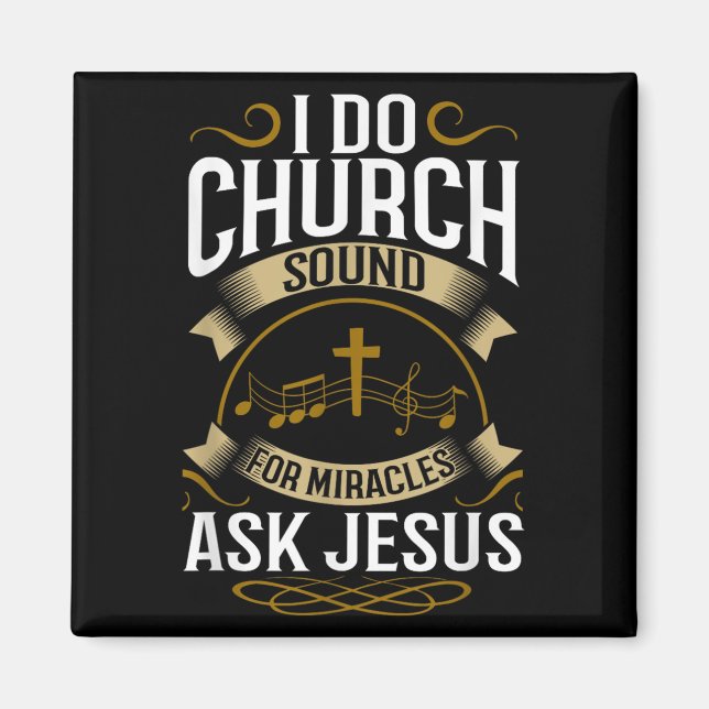 Imán Church Sound Engineer O System Music Christian  (Frente)