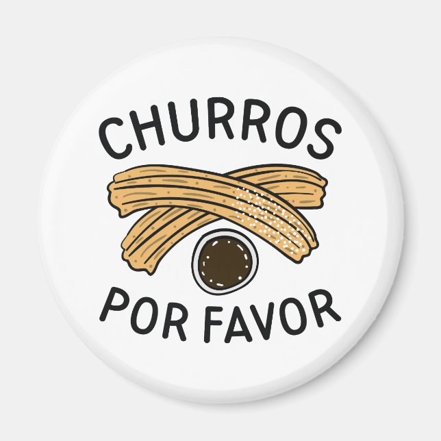 Imán Churros por favor (Frente)