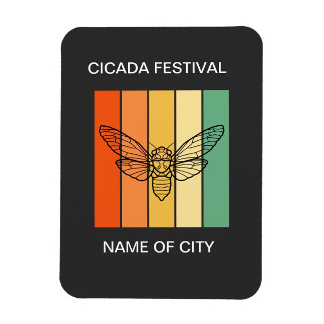 Imán Cicada insect lover Custom (Vertical)
