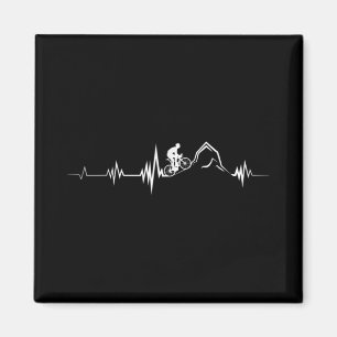 Imán Ciclismo Carreras Heartbeat Bicicleta de montaña