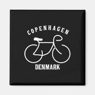 Imán Ciclismo Copenhague Dinamarca Gráfico 