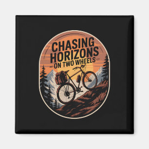 Imán Ciclismo de montaña al aire libre persiguiendo Hor