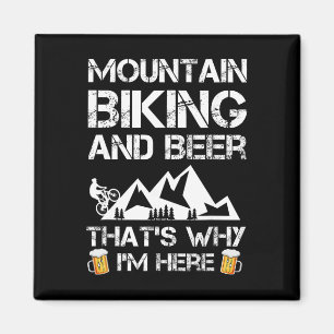 Imán Ciclismo De Montaña Y Regalo De Cerveza Mtb Divert