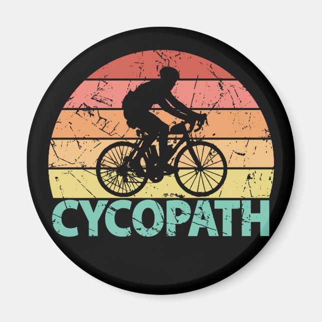 Imán Ciclismo divertido Cycopath (Frente)