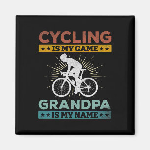 Imán Ciclismo Es Mi Juego Abuelo Es Mi Nombre Bicicleta